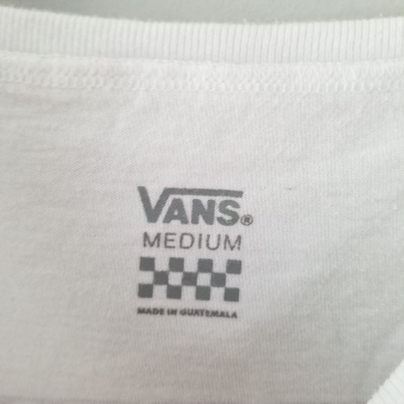 Vans White Back Graphic Tee Medium - Picture 6 of 7